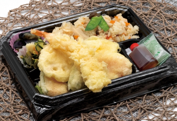 季節のごはんと天ぷら弁当